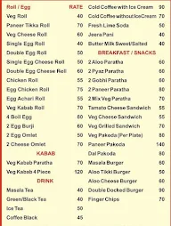 Kababs N Roll menu 1