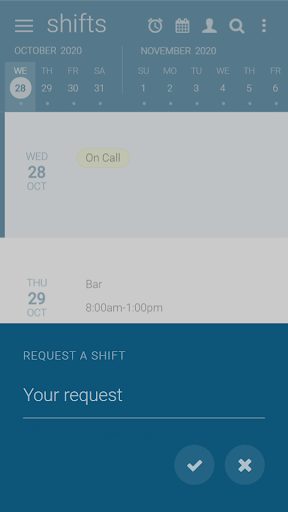 Screenshot Findmyshift