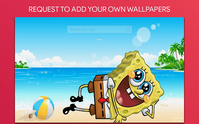 Spongebob Wallpaper HD Custom New Tab