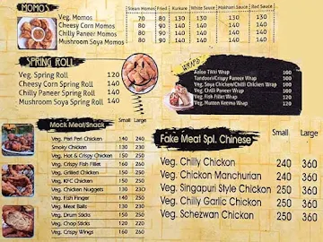 Fake Meat menu 