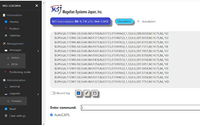 MSJ Web Serial Management tool chrome extension