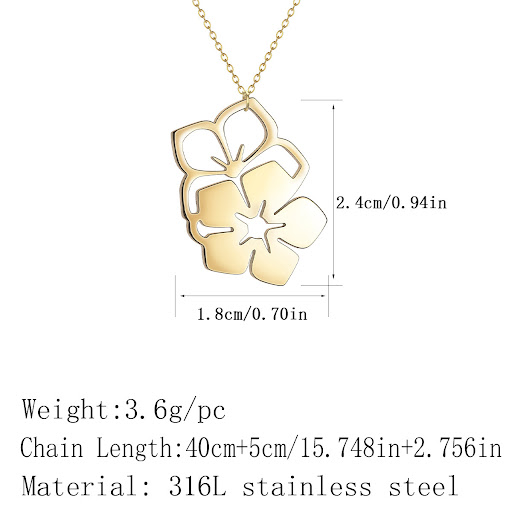 Title 2, Fashion Creative Punk Flower Necklace for women...