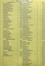 Hotel Saravana Bhavan menu 1