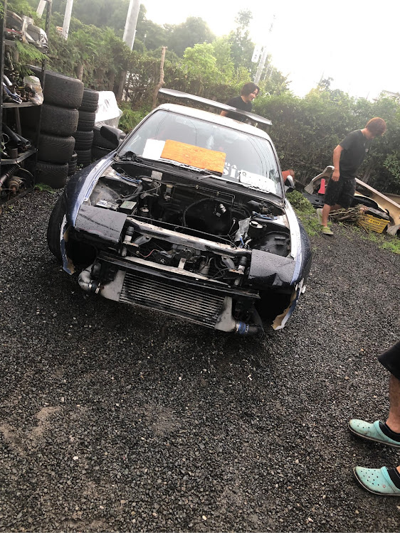 180SXのエンジン載せ替え・エンジンルーム清掃・180sx・エンジンブローに関するカスタム事例の投稿画像1枚目