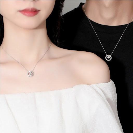 Title 6, Mens and Womens Fashion Love Rubiks Cube Nec...