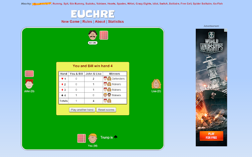 Euchre Card Game