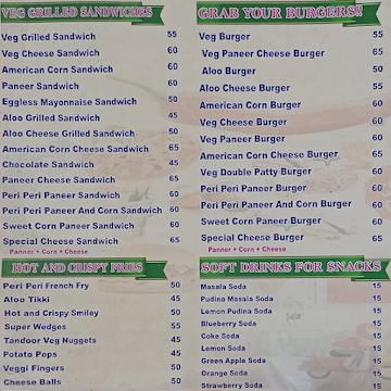 Farm Food menu 