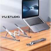 Giá Đỡ Laptop Stand Hợp Kim Nhôm Hỗ Trợ Tản Nhiệt Công Thái Học, Gấp Gọn Chỉnh Độ Cao Ipad Macbook Surface N3 Vu Studio