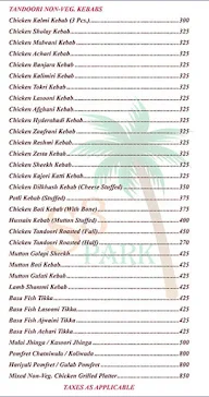 Hotel S3 Park menu 7