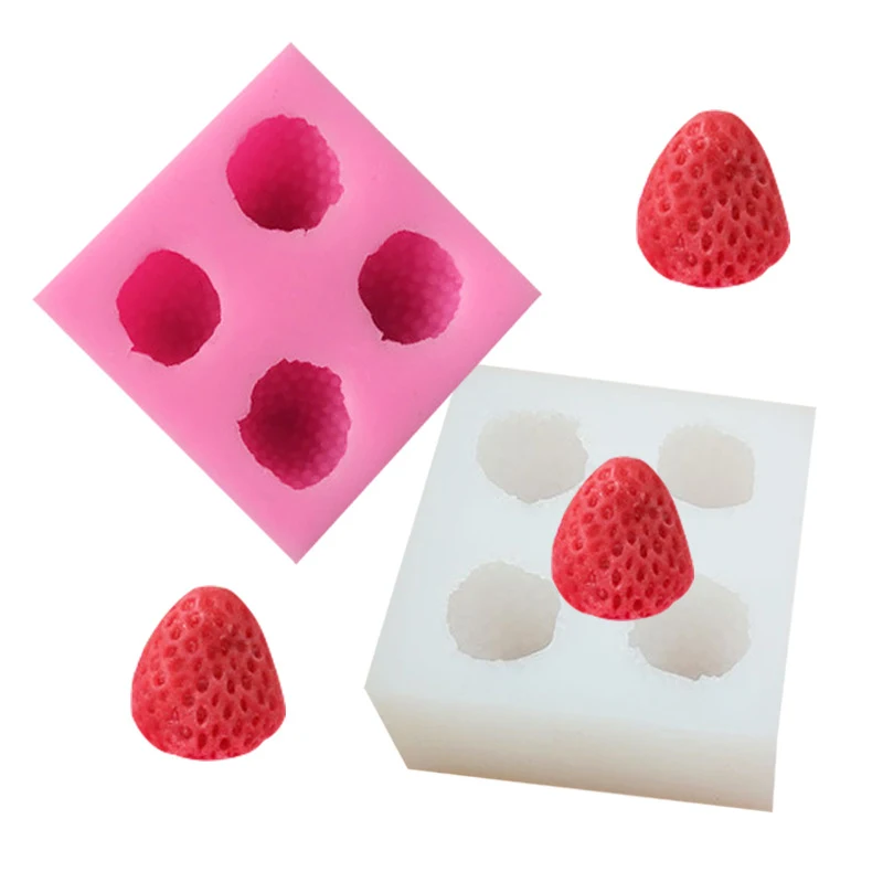 Title 7, Stereo Aardbei Siliconen Vorm Bakken Cake Tool,...