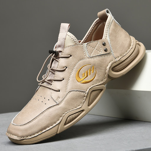 Title 4, Breathable Fashion Casual Leather Shoes Comfort...