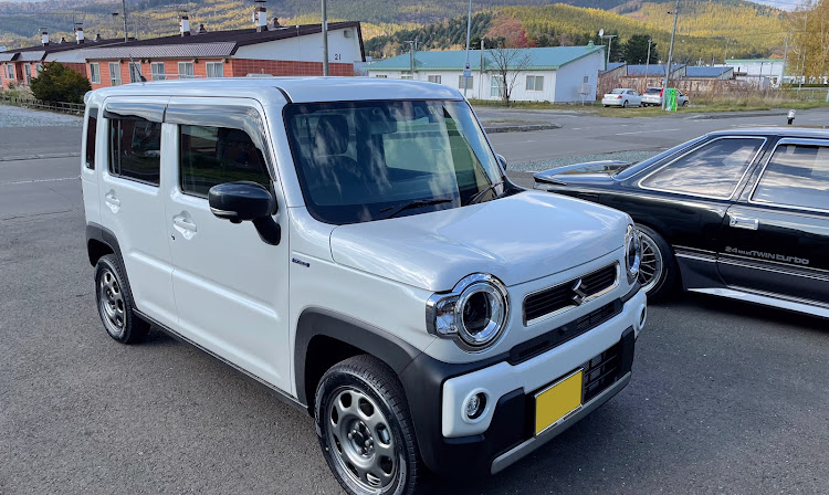 ハスラーのハスラーMR52S・ミラーカバー変更・スタッドレスタイヤへ交換・20ソアラ・北海道に関するカスタム事例の投稿画像1枚目