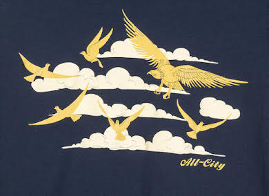 All-City Women's Fly High T-Shirt - Navy, Gold alternate image 1