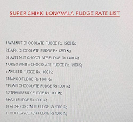 Super Chikki menu 1