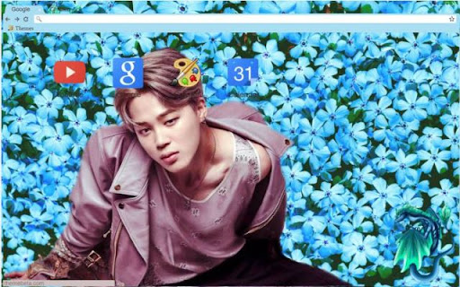 BTS Jimin/박지민/floral background