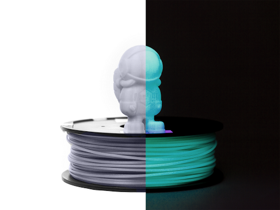 Blue Glow in the Dark MH Build Series ABS Filament - 2.85mm (1kg)