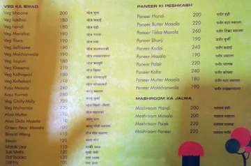 Jai Maharashtra Wadyawarla Jevan menu 