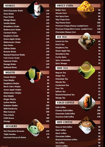 Foodcosta - Thane menu 