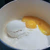 Thumbnail For Sugar, Flour, And Egg Yolks In A Saucepan.