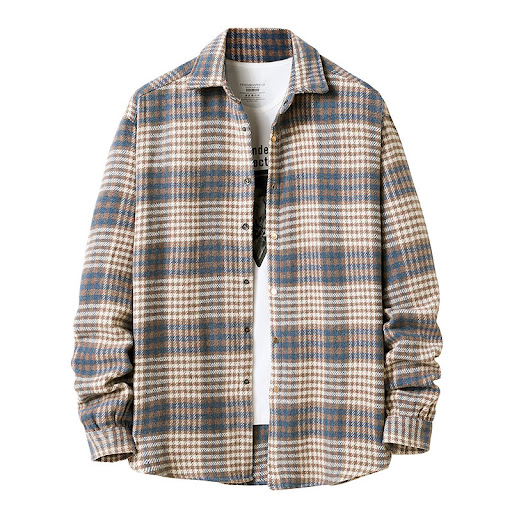 Title 5, Mens Flannel Thick Plaid Shirt Jacket Style Li...