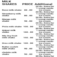 The Ksahmir Ice Cream And Snacks menu 1