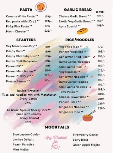 Bombay Local menu 