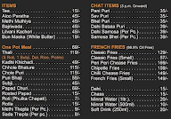 Annapurna Tiffin Room menu 1