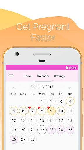 Screenshot Period and Ovulation Tracker