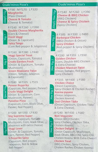 Crudo'Minos Pizza menu 2