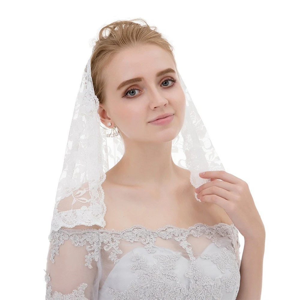 Title 1, Bridal Lace Muslim Kerchief Veil Elegant and mo...