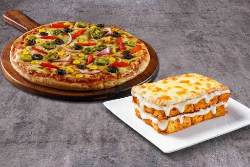 Pizza & Lasagna Combo - Veg