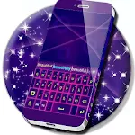 Keyboard Skin Neon Purple Apk