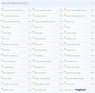 Fruitley Hot And Cool menu 1