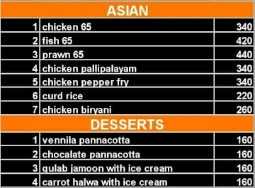 E = MC² Bar menu 