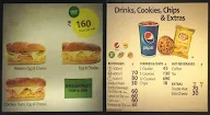 Subway menu 4