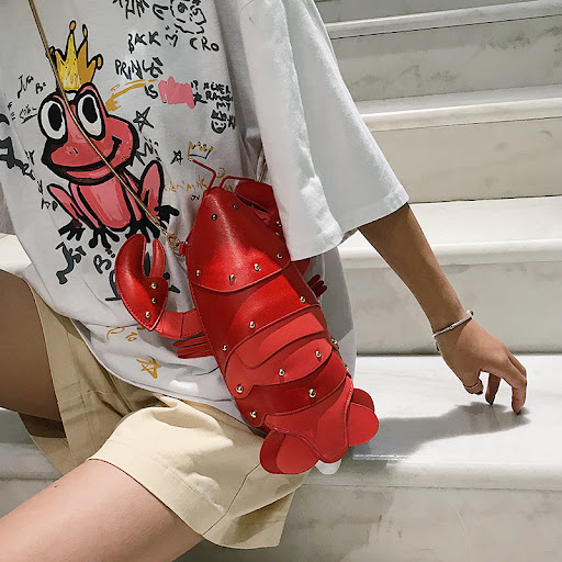 Title 7, Crayfish Bag Cute Small Bag Female New Trendy C...