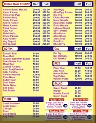 Hari Om Veg Restaurant menu 2