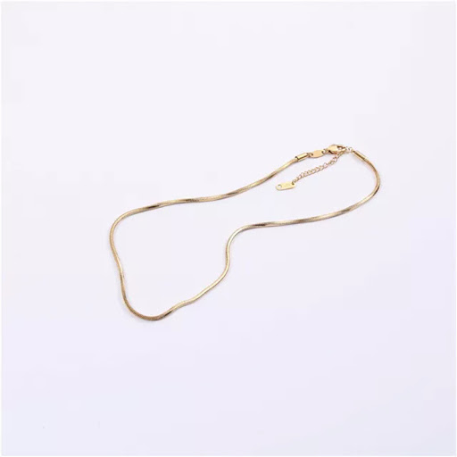 Title 3, French simple personality 18K gold plated neckl...