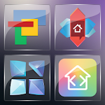 3K SQR Glass - Icon Pack Apk