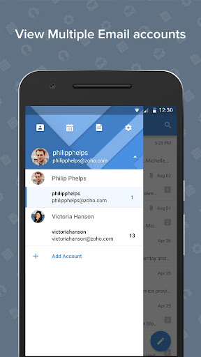 Screenshot Zoho Mail - Email and Calendar