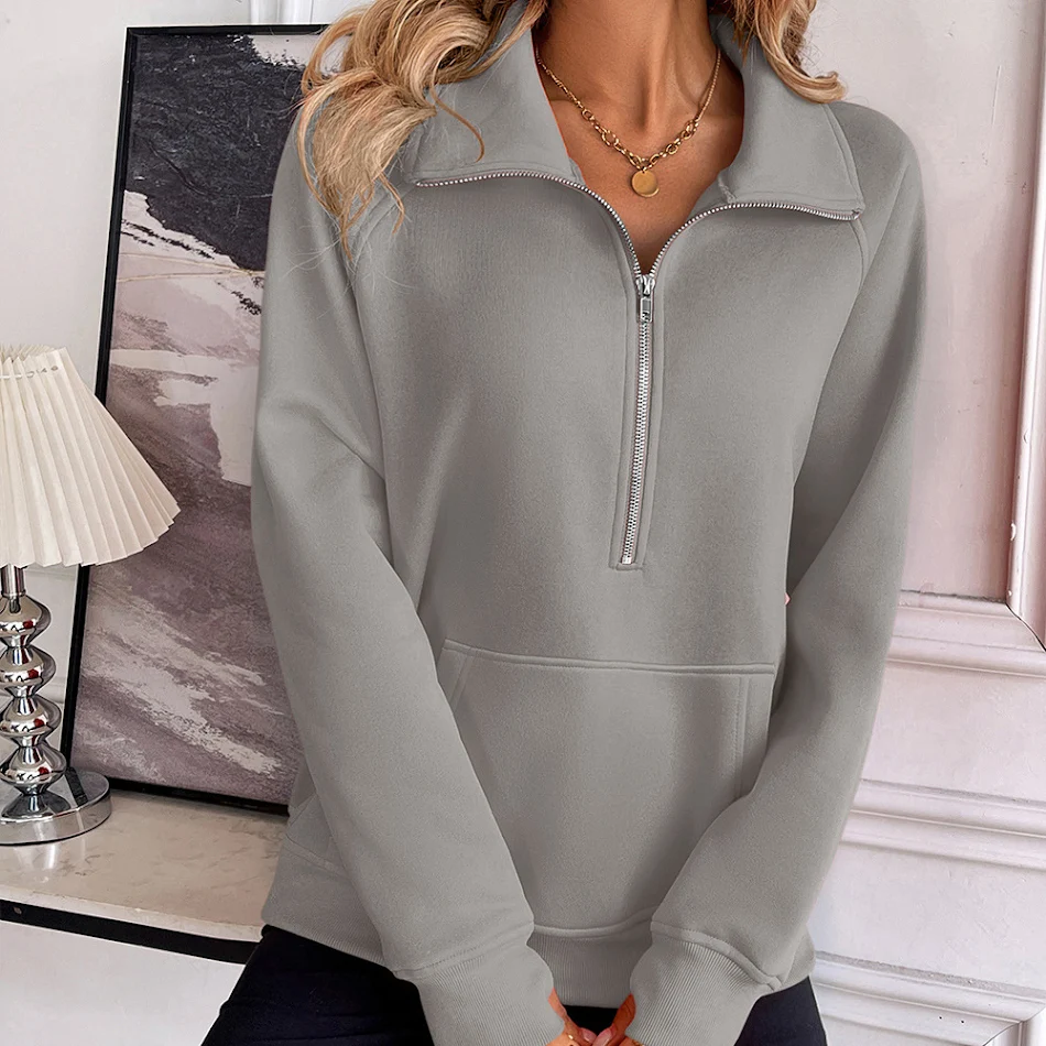 Sudadera casual de manga larga con jersey suelto europeo y americano