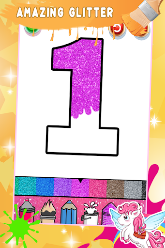 Screenshot Glitter Number & ABC Coloring