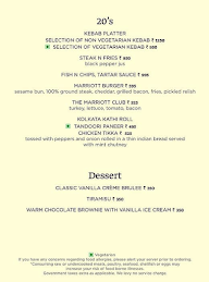 M Bar (Marriott Hotel) menu 2