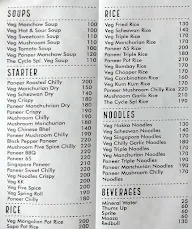 The Black Cycle Restaurant menu 1