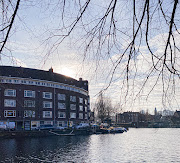 A view of Müller's apartment building in Rivierenbuurt, Amsterdam.