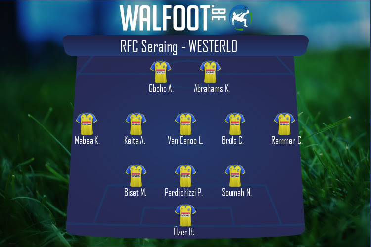 Composition Westerlo | RFC Seraing - Westerlo (13/09/2020)