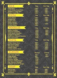 Xtreme cafe menu 1