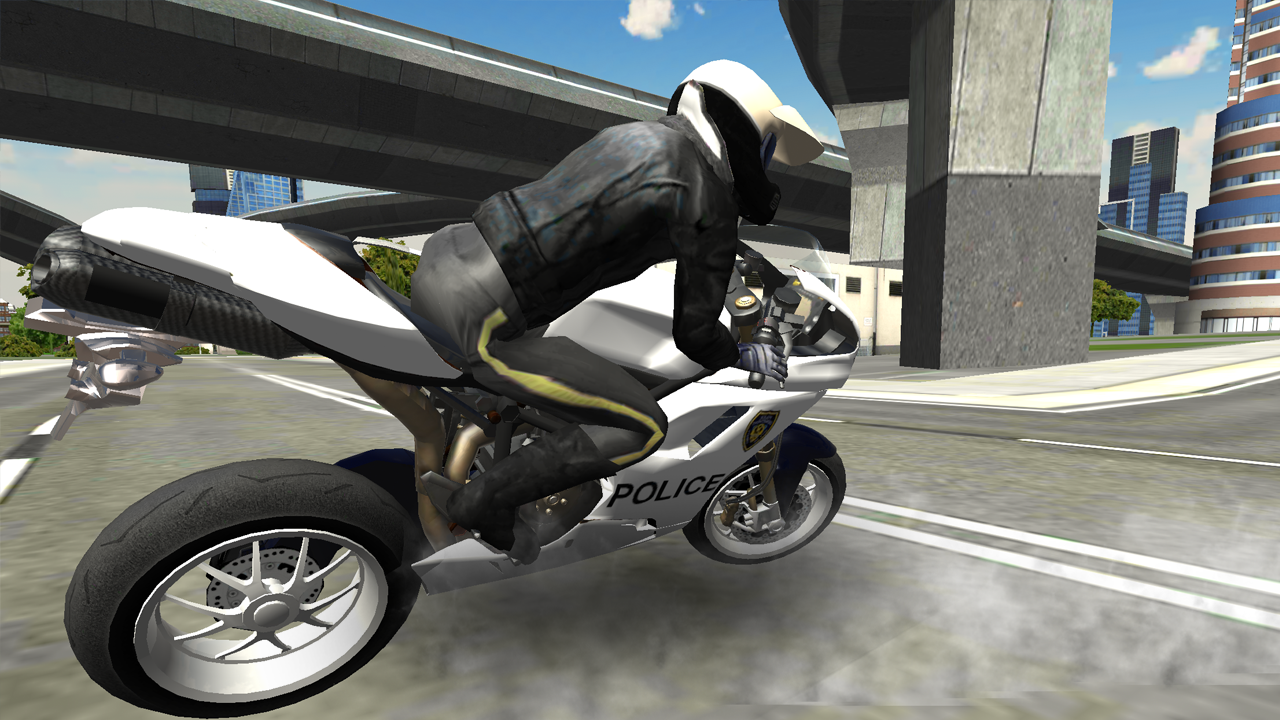   Police Bike City Simulator- 스크린샷 