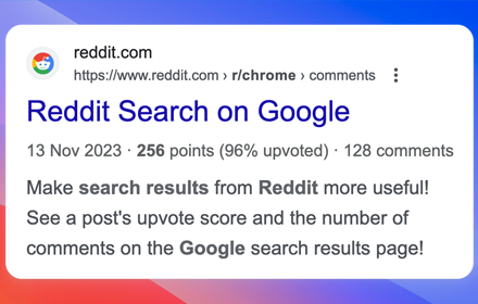 Reddit Search on Google small promo image