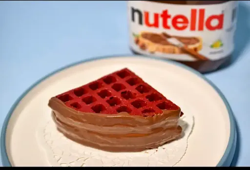 Red Velvet Nutella Waffle